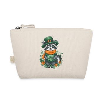 St Patrick’s Day Raccoon Décoration Femmes Hommes Enfants - Trousse biologique - nature - Devant