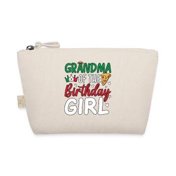 Grandma Of The Birthday Girl - Organic Pouch - nature - Front