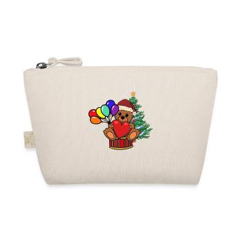 Ours en peluche Père Noël Père Noël Enfants - Trousse biologique - nature - Devant
