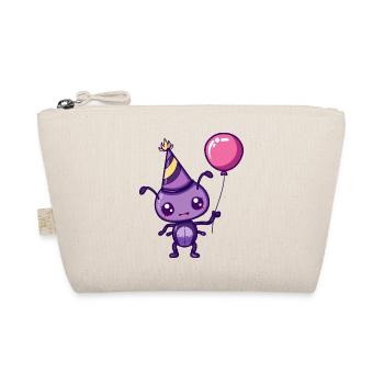 Ant Birthday Comic Cute - Organic Pouch - nature - Front