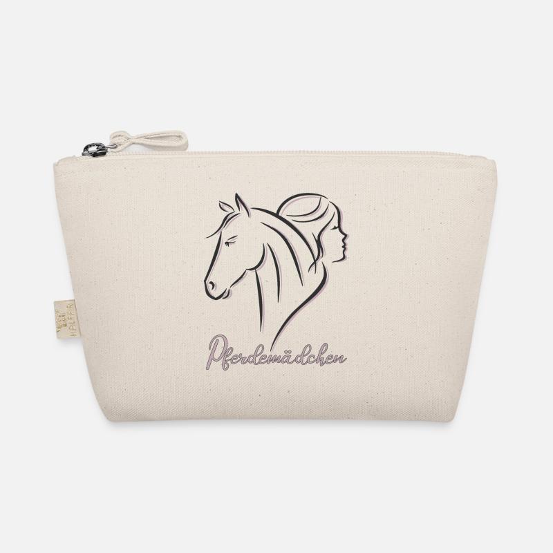 Pferdemädchen - Mädchen liebt Pferde Bio-Täschchen
