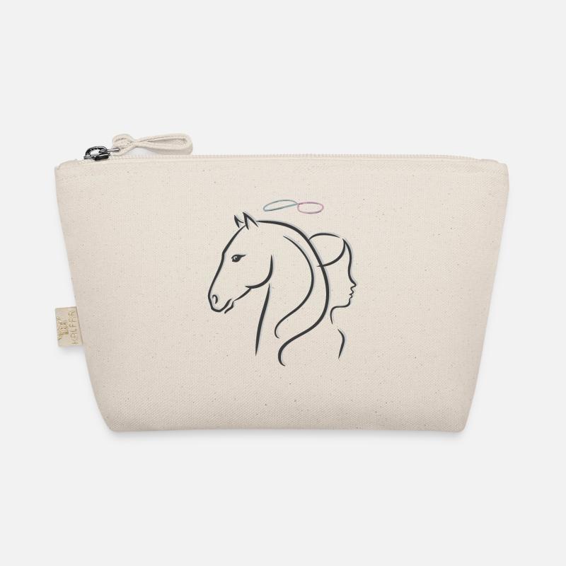 Pferdemädchen - Mädchen liebt Pferde Bio-Täschchen