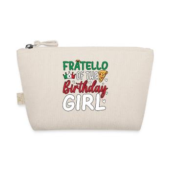Fratello Of The Birthday Girl - Organic Pouch - nature - Front