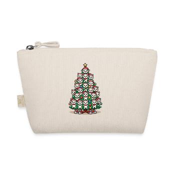 Christmas Christmas tree with cats - Organic Pouch - nature - Front