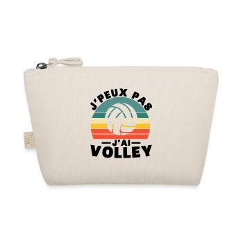 Je peux pas j ai Volley Humour cadeau - Trousse biologique - nature - Devant