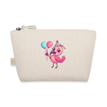Flamingo Anniversaire Bande dessinée Mignon - Trousse biologique - nature - Devant