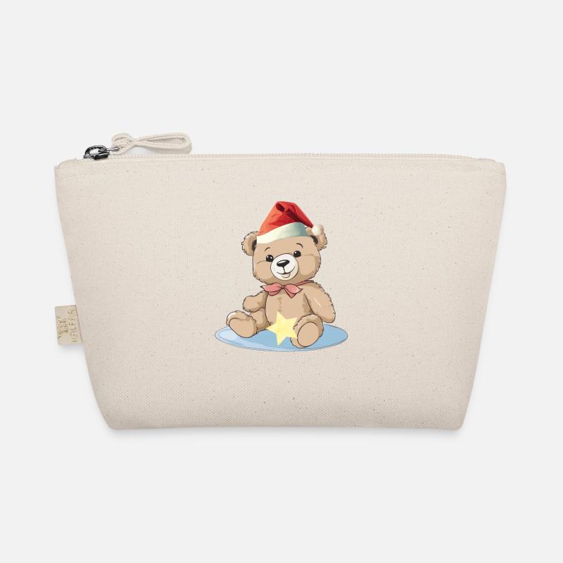 Nikolaus Weihnachtsmann Teddy Teddybär Bär Kinder Bio-Täschchen
