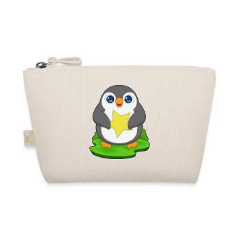 Pinguin Stern - Bio-Täschchen - Natur - Vorne