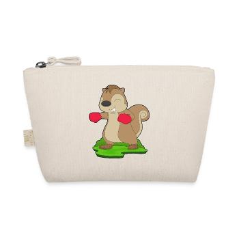 Eichhörnchen Boxer Boxhandschuhe Boxen - Bio-Täschchen - Natur - Vorne
