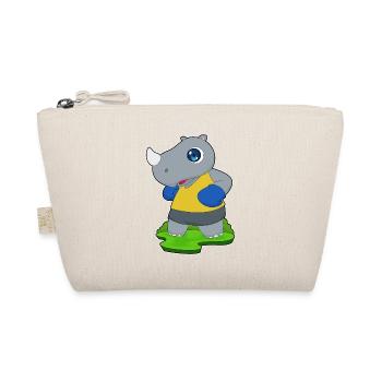 Nashorn Boxer Boxhandschuhe Boxen - Bio-Täschchen - Natur - Vorne