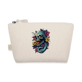 Skull and Snake - Bio-Täschchen - Natur - Vorne