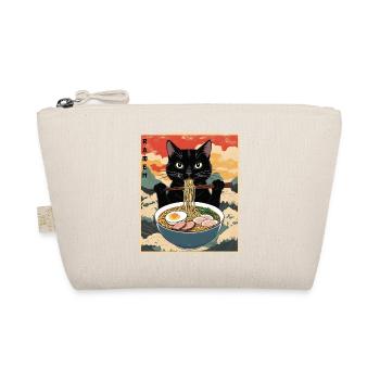 Vintage Katze Ramen - Bio-Täschchen - Natur - Vorne