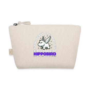 FLYING HEAVY DREAMING BIG - HIPPO AND BIRD - Organic Pouch - nature - Front