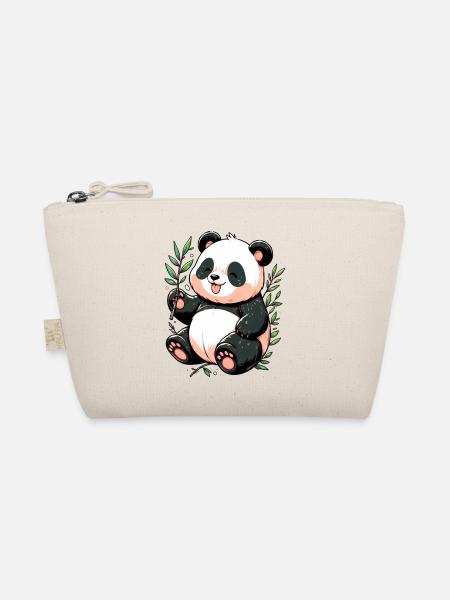 Panda - Bio-Täschchen - Natur