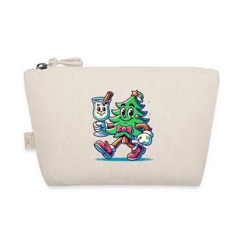 Joyeux sapin de Noël style rétro - Trousse biologique - nature - Devant
