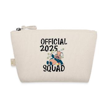 Official 2025 Squad, das Sylvester/Neujahrs-Design - Bio-Täschchen - Natur - Vorne
