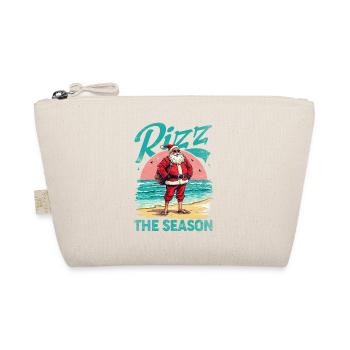 Rizz the Season Funny Santa Claus Christmas - Organic Pouch - nature - Front