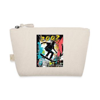 2002 SKAETER Born in the best year - Organic Pouch - nature - Front