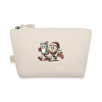 Merry Christmas with funny mascot - Organic Pouch - nature - Front