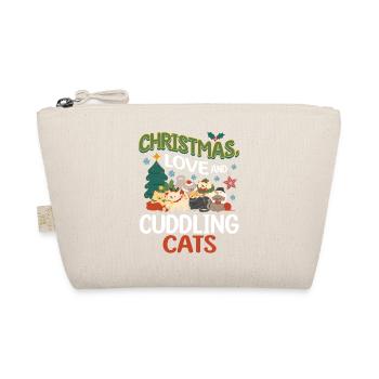 Câlin Chat Animal Amour Noël, Amour Chats - Trousse biologique - nature - Devant