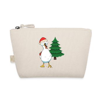 Santa Chicken Chickens Santa Claus Chicken Coop - Organic Pouch - nature - Front
