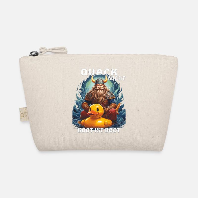 WIKINGER ENTE QUACK NICHT BOOT IST BOOT Bio-Täschchen