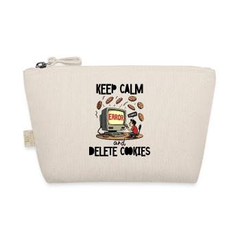 Restez calme et supprimez les cookies IT Nerd - Trousse biologique - nature - Devant