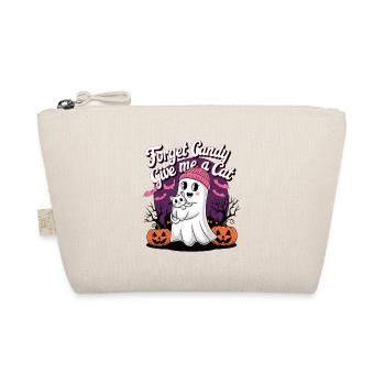Halloween Cat Forget Candy Give Me A Cat - Organic Pouch - nature - Front