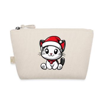 Cat Christmas - Organic Pouch - nature - Front