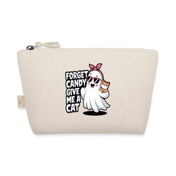 Halloween Cat Forget Candy Give Me A Cat - Bio-Täschchen - Natur - Vorne