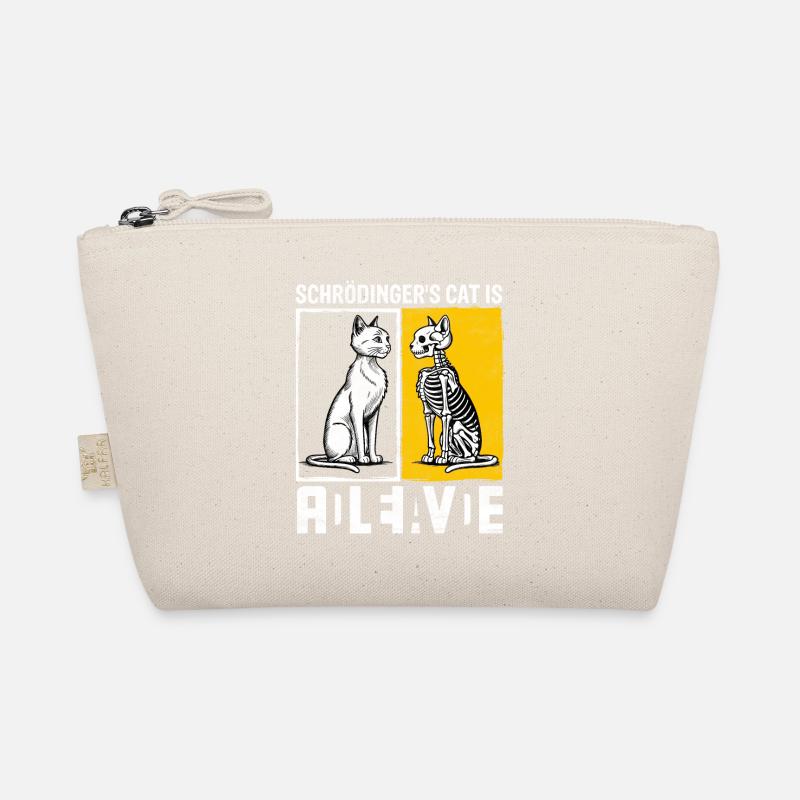 Schrödinger's Cat Dead And Alive Organic Pouch