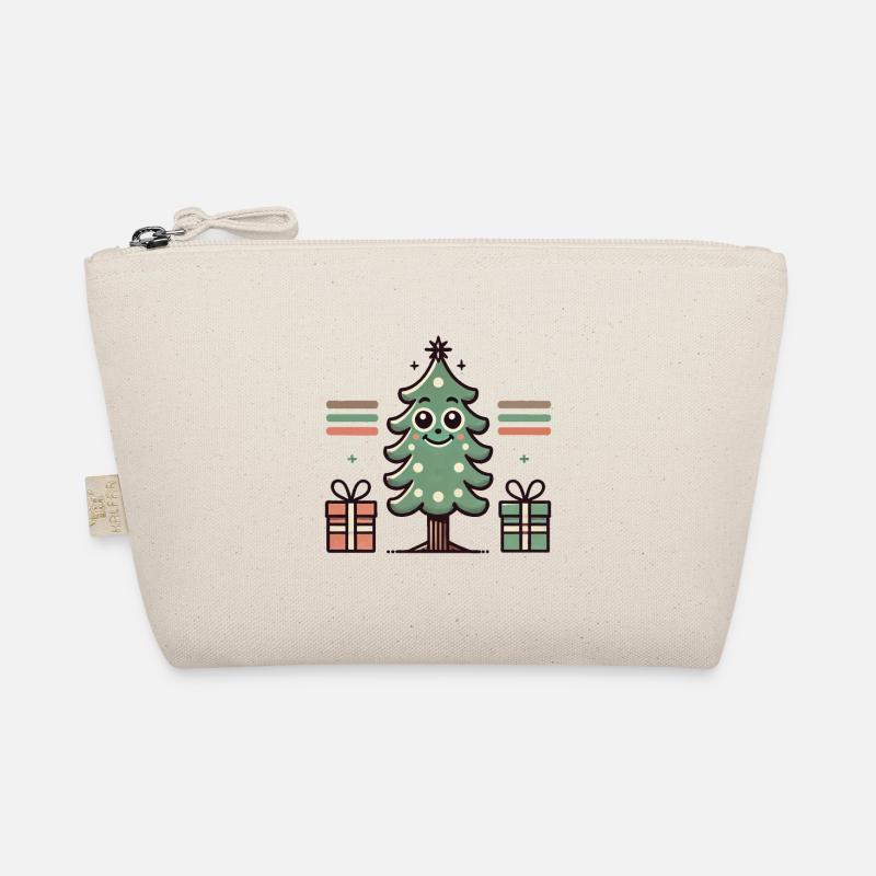 Joyeux sapin de Noël avec des cadeaux Trousse biologique