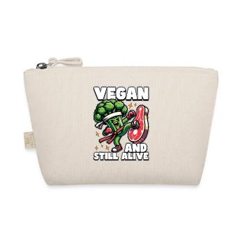 Vegetarian Vegan And Still Alive Animal Welfare - Bio-Täschchen - Natur - Vorne