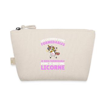 je suis formidable donc je suis une licorne - Trousse biologique - nature - Devant