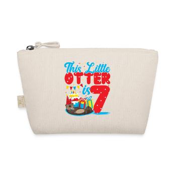 Otter Birthday This Little Otter - Organic Pouch - nature - Front