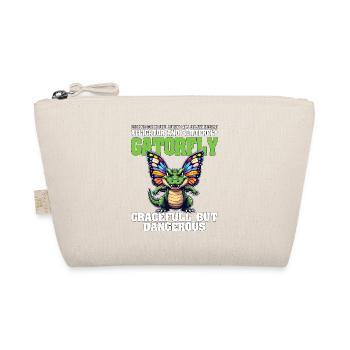 GRACEFUL BUT WILD - ALLIGATOR AND BUTTERFLY - Organic Pouch - nature - Front