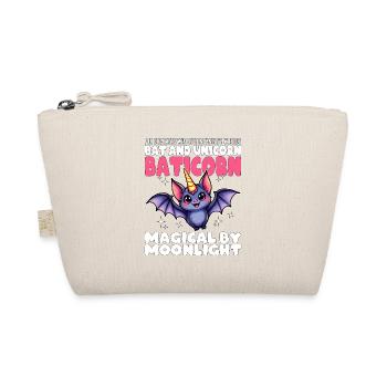 MAGICAL BY MOONLIGHT - BAT AND UNICORN - BATICORN - Organic Pouch - nature - Front