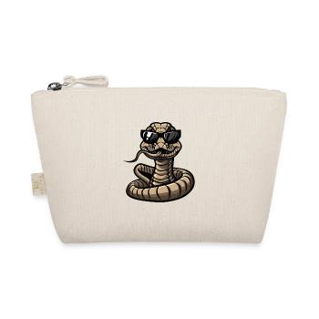 Snake Cobra Comic Cool - Organic Pouch - nature - Front