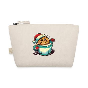 Tasse à biscuits vintage rétro de Noël - Trousse biologique - nature - Devant