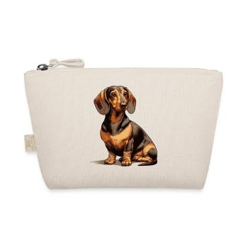 Teckel assis - Trousse biologique - nature - Devant