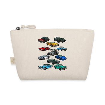 Retro Cars.Automotive Lovers T-Shirt - Organic Pouch - nature - Front