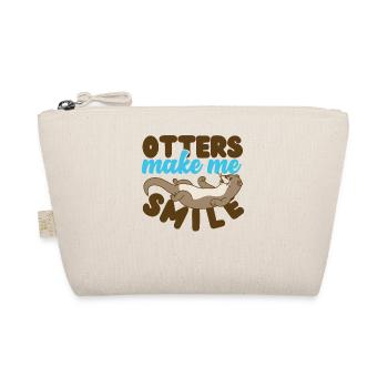 Otter Otters Make Me Smile - Bio-Täschchen - Natur - Vorne