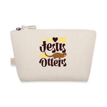 Otter Jesus Faith Christian I Love - Bio-Täschchen - Natur - Vorne