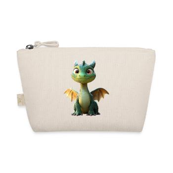Dragon Petit Vert Bébé Dragon Mignon Dragon - Trousse biologique - nature - Devant