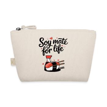 Gift idea funny quote design sushi soy sauce - Organic Pouch - nature - Front
