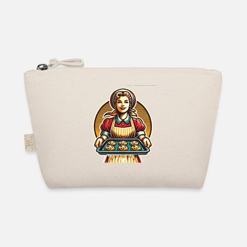 Traditional baker with fresh biscuits Organic Pouch