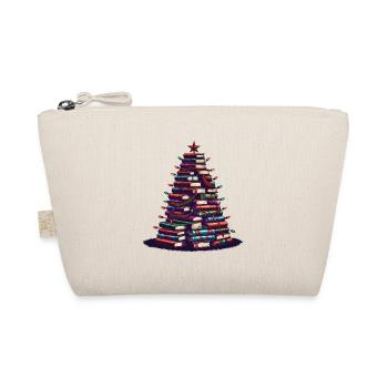 Books Christmas Tree for Book Lovers - Organic Pouch - nature - Front