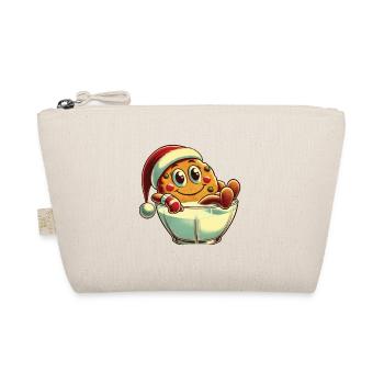 Merry Christmas Retro Cookie Design - Organic Pouch - nature - Front