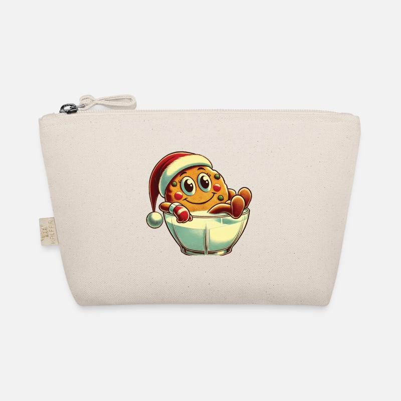 Joyeux Noël Retro Cookie Design Trousse biologique