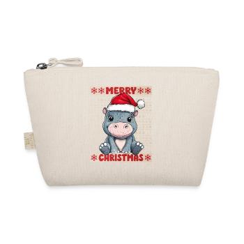 Hippopotame Noël laid Noël Noël doux - Trousse biologique - nature - Devant